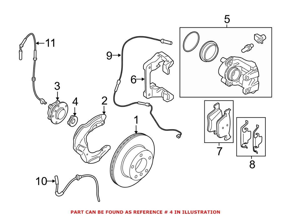 BMW Wheel Bearing Dust Cap 33406864028 - Genuine BMW